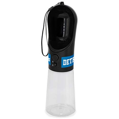 Pets First Dog Water Bottle. NFL Detroit Lions PET Water Bottle. Best Cat Water Bottle. Water Fountain Dispenser for Dogs & Cats., Black,13.5oz, DET-3344 - color: Detroit Lions