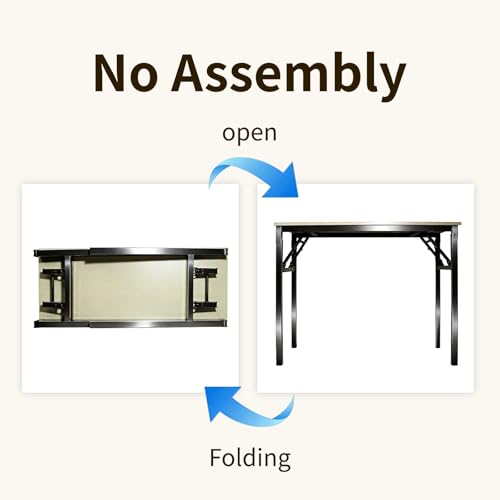Folding Desk, 39 Inch Foldable Computer Table No Assembly Required,Warm White Small Desk for Home Office,Space-Saving Table for Bedroom, Dorm, RV - color: White