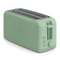 bella 4 Slice Slim Toaster, Fits-anywhere™ Kitchenware, 6 Setting Shade Control with Reheat & Cancel Buttons, Fits Sourdough, 10” Long Slot, Anti Jam & Auto Shutoff, 900 Watt, Seaglass - color: Sea Glass, size: 4 Slice
