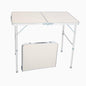 3/4/6 Foot Plastic Folding Table,Adjustable Foldable Table with Carrying Handle,Outdoor Picnic Party Table for Camping,Wedding,Kitchen,Beach,Straight Legs - White (White, 3ft) - size: 3ft