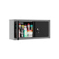 JZD Metal Wall Cabinet with Two Lockable Doors, Steel Wall Chest for Kitchen Warehouse Home Office Garage - size: M-03