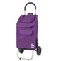 dbest products Trolley Dolly Purple Foldable Shopping cart for Groceries with Wheels and Removable Bag and Rolling Personal Handtruck Standard, 1 unit - color: Purple, style: Cart