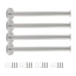 Wall Hooks Heavy Duty Coat Hooks Stainless Steel Clothes Hanger for Hanging Bathroom Towels Handbag Silver 8-inch Length with 16mm Shank Dia - Pack of 4 - color: Silver, size: 8" Length 16mm Shank