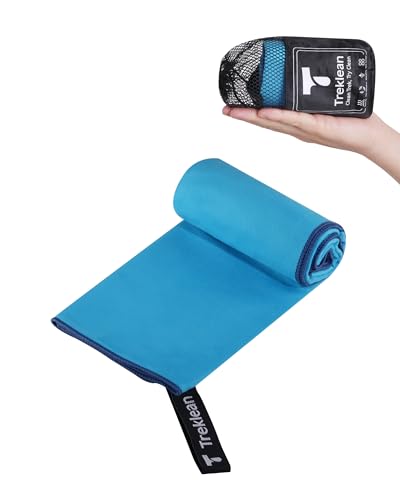 Quick Dry Towel for Body,35" x 18" Travel Towel Fast Drying Lightweight Camping Towel for Swimming,Gym,Yoga and Other Sports(Hawaiian Blue,1 Pack)