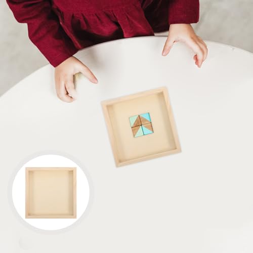 BESPORTBLE 6pcs Unfinished Wooden Serving Trays for Puzzle, Craft, Storage