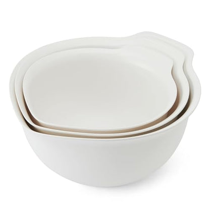 KitchenAid Universal Nesting Plastic Mixing Bowls - color: Porcelain, size: Set of 3