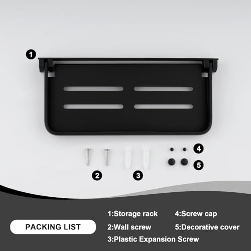 RV Fold-Down Shelf - Wall-Mounted Folding RV Shelves - Compact Camper & Trailer Accessory for Interior Organization - Space-Saving,Waterproof & Rust-Proof, Aluminum - size: 1 Pack
