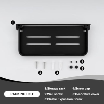 RV Fold-Down Shelf - Wall-Mounted Folding RV Shelves - Compact Camper & Trailer Accessory for Interior Organization - Space-Saving,Waterproof & Rust-Proof, Aluminum - size: 1 Pack