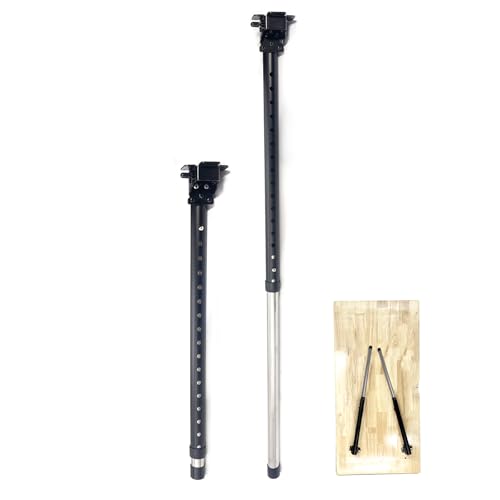 Benbuoo Adjustable Folding Table Legs 22-36", Heavy Duty Metal, Set of 2 | Height Adjustable, Foldable, Sturdy | for DIY Desks, Computer Tables, Office Workstations, RV Camping, Outdoor Furniture - size: R22''-36'' 2pcs