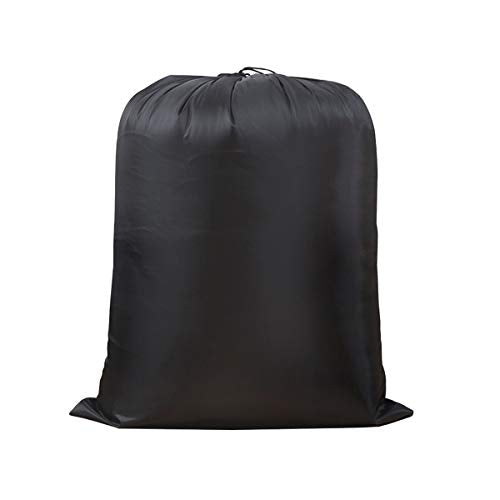 Extra Large Laundry & Storage Bag (37"x47", Black) | Lightweight, Dust & Moisture. Ideal for Blankets, Clothes, Pillows & Cushions for Moving, Dorms, Travel & Camping - size: 37"x47"