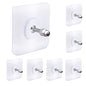 AIERSA Screw Free Sticker,Adhesive Hooks Heavy Duty,Wall Hooks for Hanging,Seamless Screws for Wall Mount,2 in 1 Reusable for Kitchen,Bathroom,Home,Office(7 Pcs, 16mm) - color: 7 packs