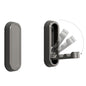 2PCS Foldable Wall Hooks, Flip Down Design with 40 lbs Heavy-Duty Capacity, Retractable Wall Hooks for Bathroom, Bedroom & Entryway Space Saving (Gray) - color: Gray, size: 2 Hooks