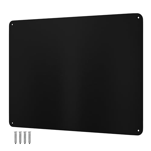 9 inches x 6.5 inches Stainless Steel Plate for Magnets, 3M Adhesive Back, Mounting Screws, Ideal for Magnetic Shelf, Spice Holders, Fridge Magnets. Mount Anywhere! (Black, 1 Pack) - color: Black, size: 1 PACK