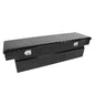 confote 71 Inch Heavy Duty Aluminum Stripes Plated Tool Box Pick Up Truck Bed RV Toolbox Waterproof Storage Organizer with Lock and Key,71"x 21"x 19"-Black