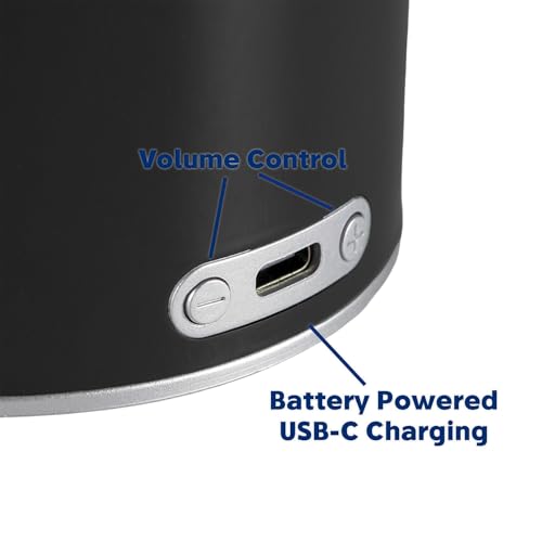 Rechargeable 3-in-1 Camping Lantern with Bluetooth Speaker, Essential Oil Diffuser, Dimmable with Tactile Knob, 1800K/2200K/2700K Tone Options, Classic Lantern Style with Sleek Black - color: Speaker Lamp, Black, size: Single
