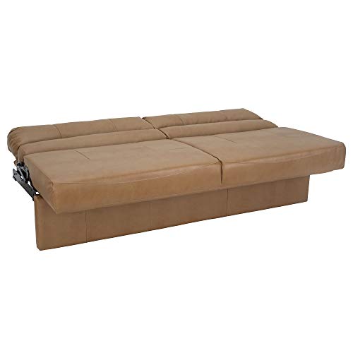RecPro Charles RV Jackknife Sofa | Love Seat | Sleeper Sofa | Length Options 62", 68", 72" (72 Inch, Toffee) - color: Toffee, size: 72 Inch