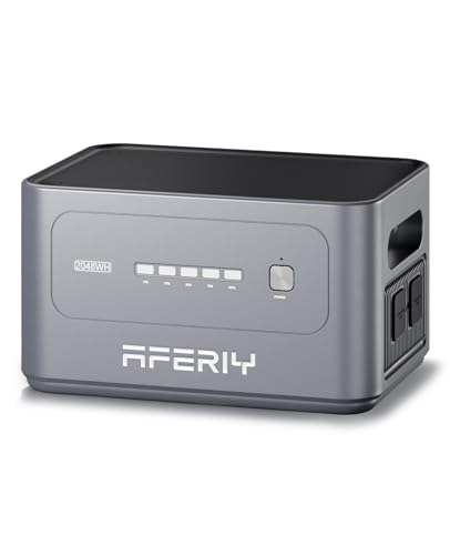 AFERIY Extra Battery 2048Wh for P280 Portable Power Station 2800W (Peak 5600W),LiFePO4 Battery Expandable to 10kWh,Solar Generator for Home Use,Power Outages,Camping,and RVs - color: 2800W Power Station-B