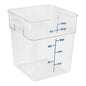 Cambro Food Storage Container - Classic Series Square - 18 QT (Quart) - Commercial Grade for Food Prep (Clear) - size: 18 QT