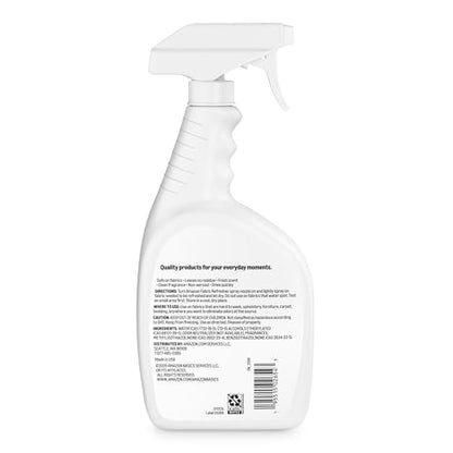 Amazon Basics Fabric Spray, Fabric Freshner, Fresh Scent, 32 fl oz, Pack of 2, Packaging May Vary