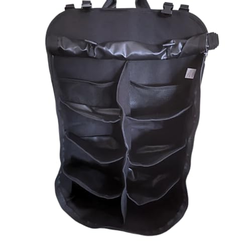 Tire Table Camp Organizer Hanging Storage Bag | 8 Large Pockets | Weatherproof Cover | Heavy-Duty Polyester Cordura Construction | Compact & Adjustable | 28.5" x 21.5" x 6"-10"