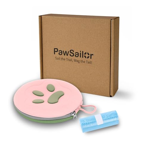 Collapsible Dog Bowls, 2-in-1 Travel Double Bowl Water Food Feeder Portable Pet Traveling Camping & Walking 25oz (Pink Green) - color: Pink green