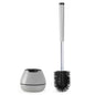 BOOMJOY Toilet Brush and Holder Set, Silicone Toilet Bowl Cleaner Brush, Toilet Scrubber Brush with Tweezers for Bathroom Cleaning, RV Accessories and House Organization Must-Haves - Gray - color: Gray