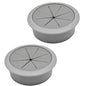 Desk Grommet 2-1/16" (53 mm), Desk Hole Cover for Cables Dark Grey, Cable Grommet ABS Plastic, Desk Hole Grommet for Office and Home Table Cable, Detachable & Flexible Cable Cord Organizer-2 Pcs - size: 2-1/16"(53 mm)-2Pcs, style: Dark Grey
