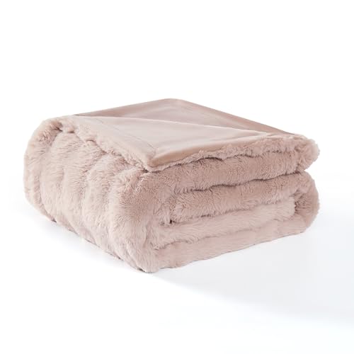 Modern Threads Water-Resistant Faux Rabbit Fur Pet Blanket for Dogs & Cats – Ultra-Soft Couch, Bed & Crate Protector, 40x50 Khaki - color: Khaki, size: 40x50"