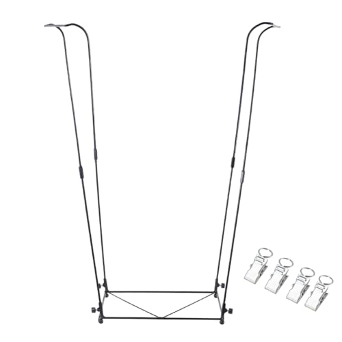 Trash Bag Holder, Metal Garbage Bag Holder, 30-45 Gallon Portable Trash Bag Holder Stand, Multi-use Leaf Bag Holder for Yard, Camping, Party, Wedding - color: BlackA-1PC