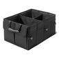 Amazon Basics Trunk Organizer for Car, Multi-Compartment Car Storage, Foldable, 13.5 Gallon, Black