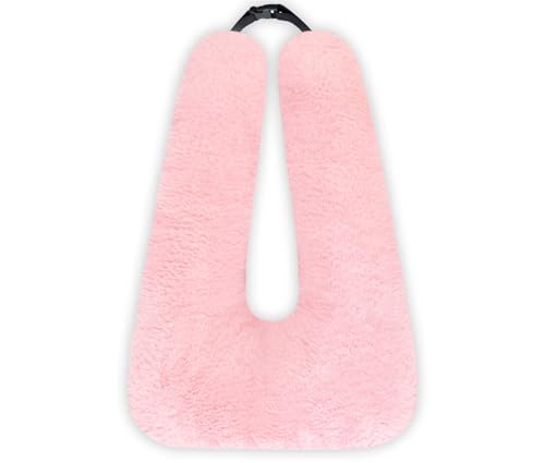 Swemos Travel Pillow, Car Pillow for Kids & Adults - Ergonomic Travel Pillows Sleeping Aid for Neck & Body Support, Car Travel Essentials Pillow on Road Trips-Pink - color: Pink