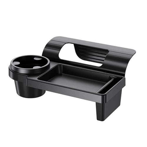 Car Cup Holder, Car Window Multifunctional Organizer, Vehicle Door Side Hanging Rack, Cell Phone Storage Box, Plug & Play Vehicle Storage with Sponge Pads, for Most Cars (Black #A) - color: Black #A