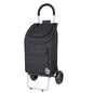 dbest products Trolley Dolly Black Foldable Shopping cart for Groceries with Wheels and Removable Bag and Rolling Personal Handtruck Standard - color: Black, style: Cart