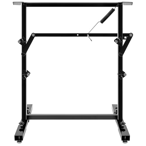 MorningRo RV Adjustable Table Leg Folding Dinette Table Stand Bed Base for RV Height Adjustable Bracket for Caravan Motorhome Yachts and Various Outdoor Activities(Black) - color: Black