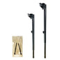 Benbuoo Folding Adjustable Table Legs 21 to 35 inch, Metal Telescopic Storage Desk Legs for Outdoor Camper, RV, Coffee Dinner Table, Tabletops, Kitchen, DIY Bar Desk, Tablesaw, 2pcs Black - size: 21-35'' 2pcs