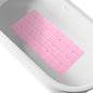 Webos Bathtub Mat Non Slip Soft Rubber Bathroom Bath No Suction Cups for Textured Tub Silicone Shower Bath Tub Mat(Pink, 28-inch x 14-inch) - color: Pink