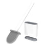 RV Toilet Bowl Brush by, Silicone Bristles, Wall-Mounted, Anti-Roll & Anti-Drip Design | Safe for RV Toilets, Travel Trailers, Campers | Durable & Easy to Clean | Made by RVers for RVers - color: White-1