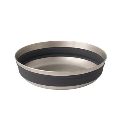 Sea to Summit Detour Stainless Steel Collapsible Bowl, Large (31 fl oz), Beluga Black - color: Beluga Black, style: Large