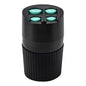 4-Slot Car Coin Holder, Large Capacity Coin Organizer, Universal Car Coi-n Dispenser Storage for Cup Holder, Change Holder Compatible with Most Vehicles & Trucks(Color:Black)