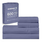 SGI bedding Queen Bed Sheets Set – Premium 600 TC Egyptian Cotton, Crisp & Cooling Sateen Weave, Extra Soft Hotel Collection, Fits Mattresses Up to 16 Inch Deep, Long Lasting – Mediterranean Blue - color: 12 - Mediterranean Blue, size: Queen