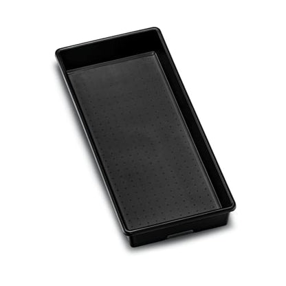 madesmart Classic 16 x 8 Storage Bin, Carbon | non slip feet, rounded corners, open compartment, soft grip lining, utensils tools supplies, office craft items, woman owned - size: 15"x6"