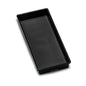 madesmart Classic 16 x 8 Storage Bin, Carbon | non slip feet, rounded corners, open compartment, soft grip lining, utensils tools supplies, office craft items, woman owned - size: 15"x6"