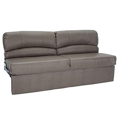 RecPro Charles RV Jackknife Sofa | Love Seat | Sleeper Sofa | Length Options 62", 68", 72" (62 Inch, Putty) - color: Putty, size: 62 Inch