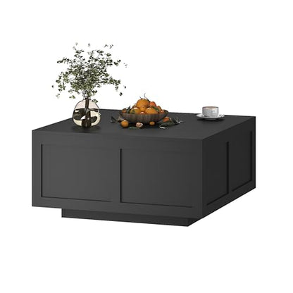 HedoAjim Lift Top Coffee Table with Storage, 31.5" Square Black Coffee Table with Large Hidden Storage, Wood Living Room Table Center Table for Living Room Dining Reception Room - color: Black