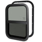 RV Window,Camper Replacement Vertical Sliding RV Window for Cargo Trailer Utility Travel Trailer Cargo Van Truck SUV 18" W x 30" H,Fit 15/16" or 1-3/8" Thick Wall,Allow Error 1/16",DOT Approved - size: 18"W x 30"H