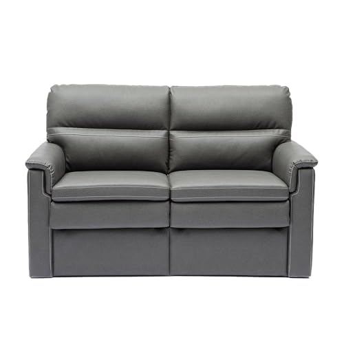 Kathy Ireland by Camping World Trifold Sleeper Sofa | Practical Solution for RV Living | Space-Saving & Stylish | Comfortable Support - color: Seaport Seal, size: 68"