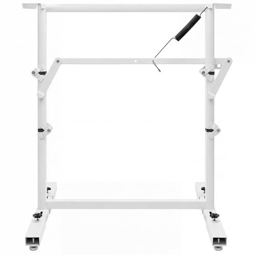 MorningRo RV Adjustable Table Leg Folding Dinette Table Stand Bed Base for RV Height Adjustable Bracket for Caravan Motorhome Yachts and Various Outdoor Activities (White) - color: White