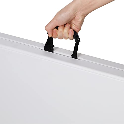 FORUP Folding Utility Table, 4ft Fold-in-Half Portable Plastic Picnic Party Dining Camp Table - size: 4 ft