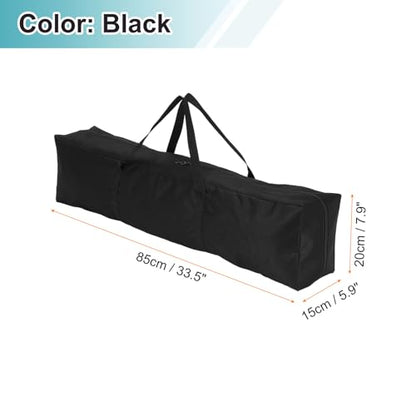 HARFINGTON 2pcs Camping Chair Replacement Bag 33.5" x 5.9" Folding Chair Carry Bag Oxford Cloth Storage Tent Bag with Handle Strap for Travel Outdoor Camping Sports, Black - size: 33.5" x 5.9"