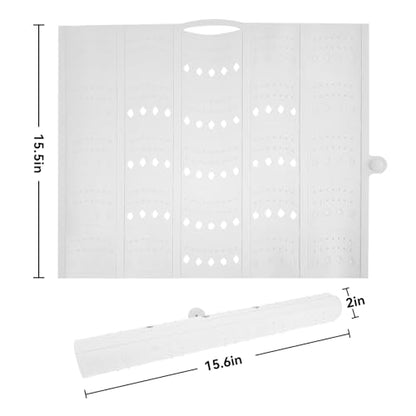 BRIAN & DANY Makeup Mat for Sink, Bathroom Sink Cover for Counter Space, Foldable Silicone Sink Mat Organizer Countertop RV Space Saver, White, 19.3" x 15.5" - color: White